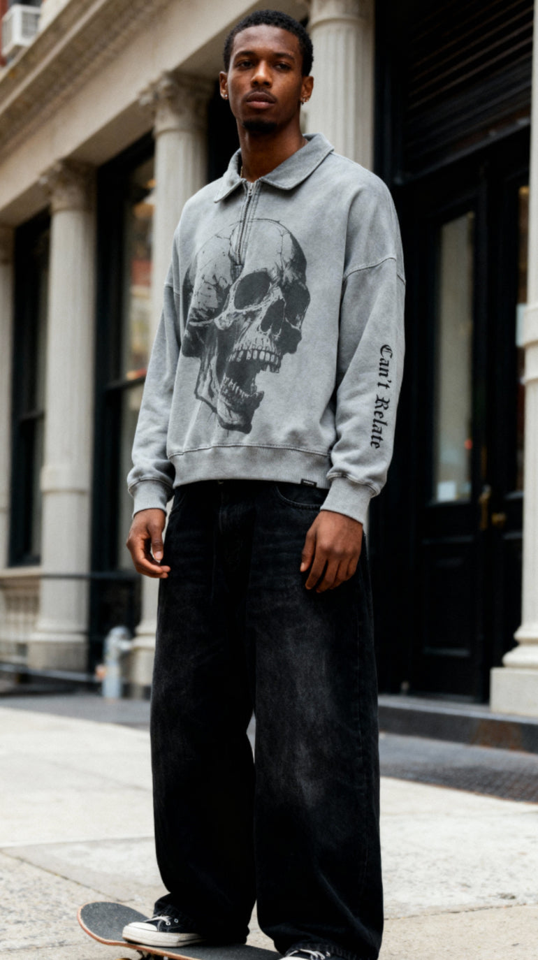 Eclipse Skull Fleece Zip