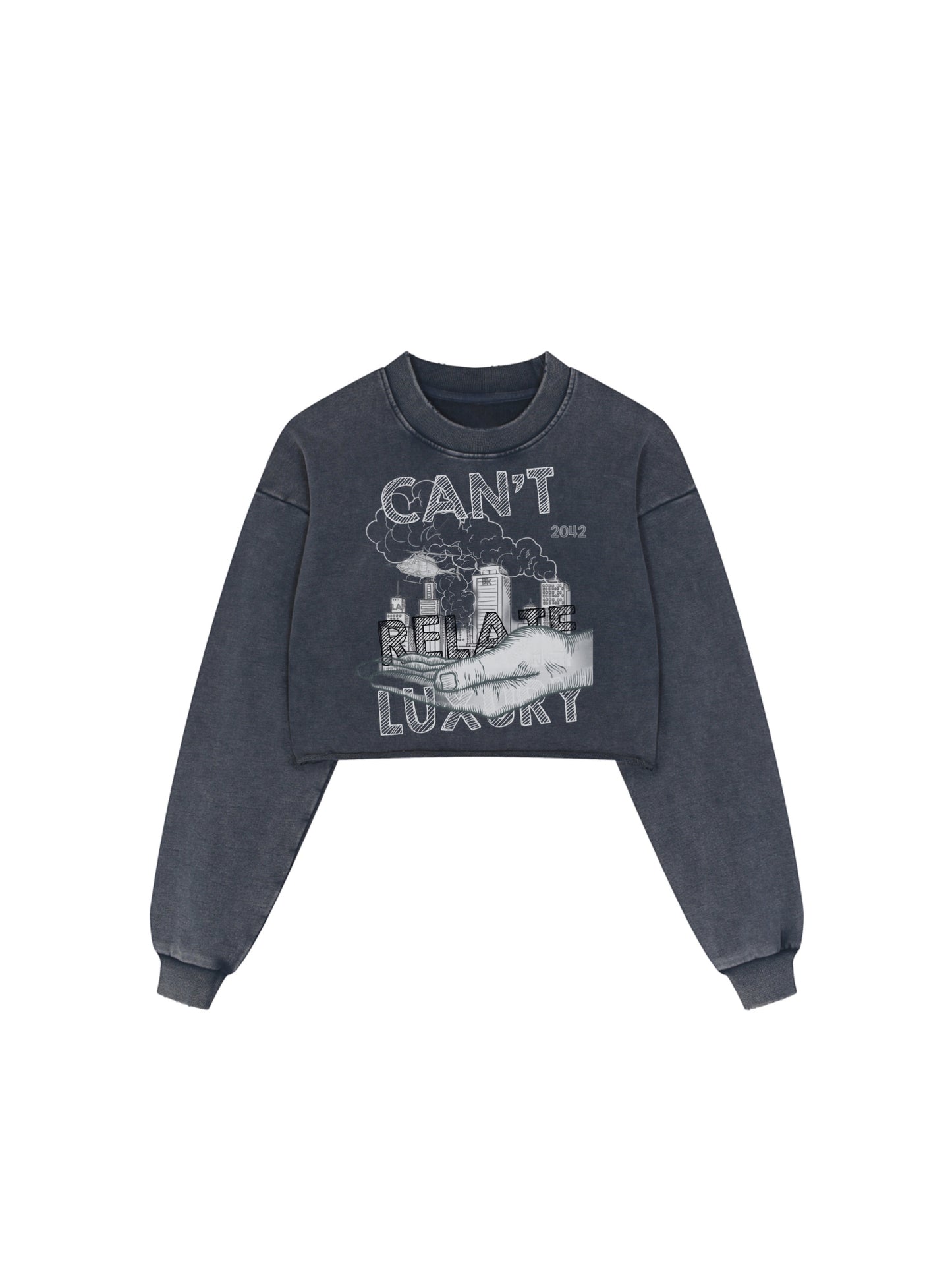 Cantrelatecity Cropped Crewneck