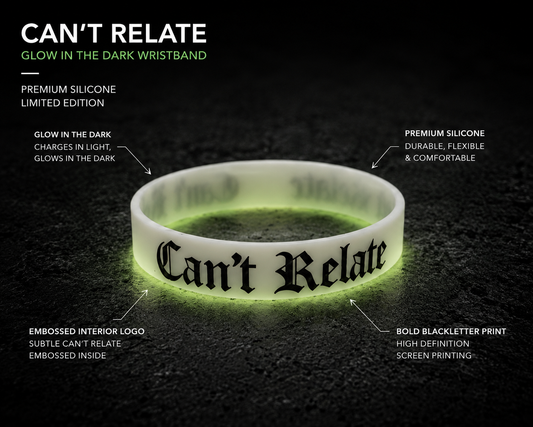 Glow In The Dark Wristband White