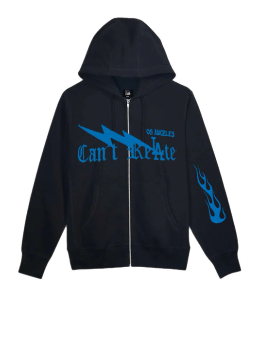 Nightfall Flame Zip pullover Blue