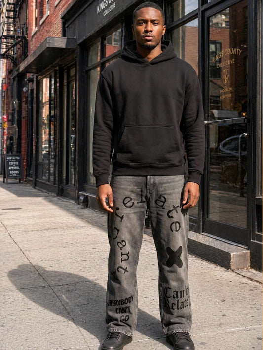 Fragmented Language Denim