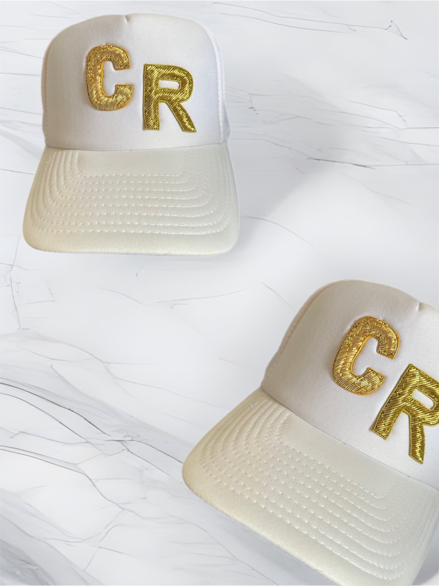 White Gold Trucker Hat