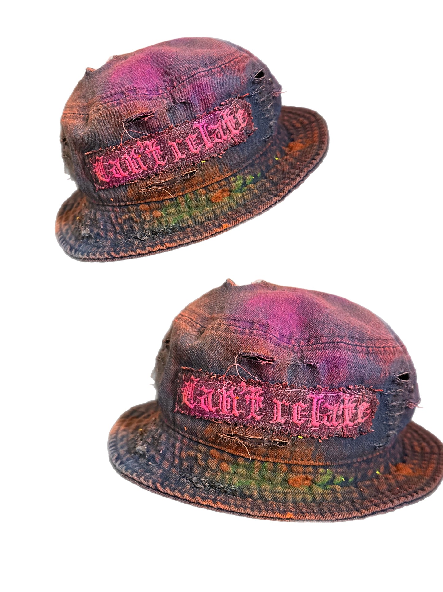 CR MULTICOLOR JEAN BUCKET HAT