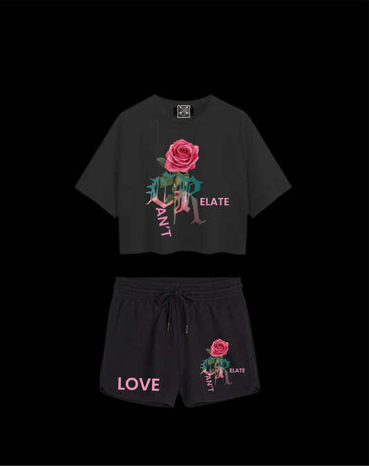 THESE FLOWERS SHORTS SET