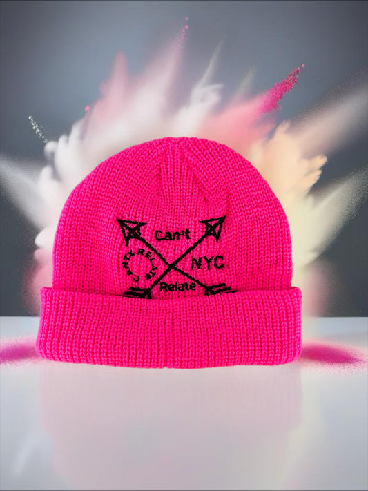 CR FISHERMAN BEANIE PINK/WHITE