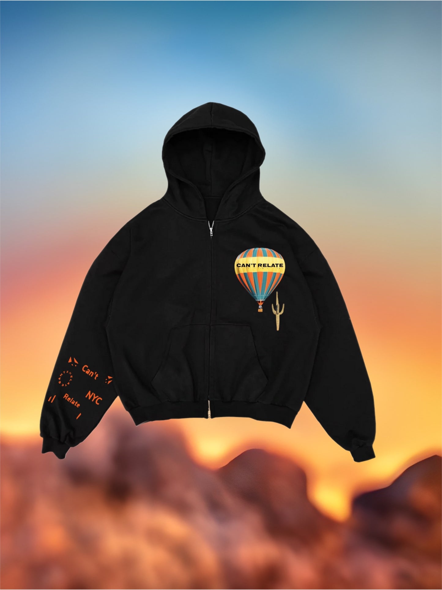 Up up and away zipup pullover