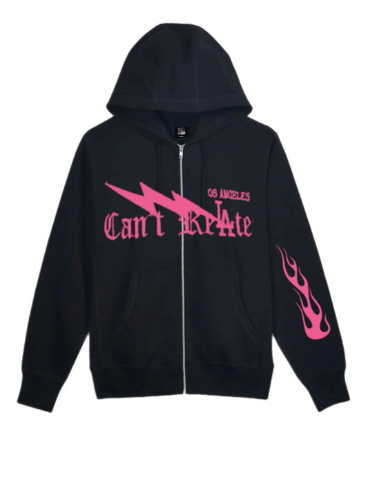 Nightfall Bolt Zip pullover pink