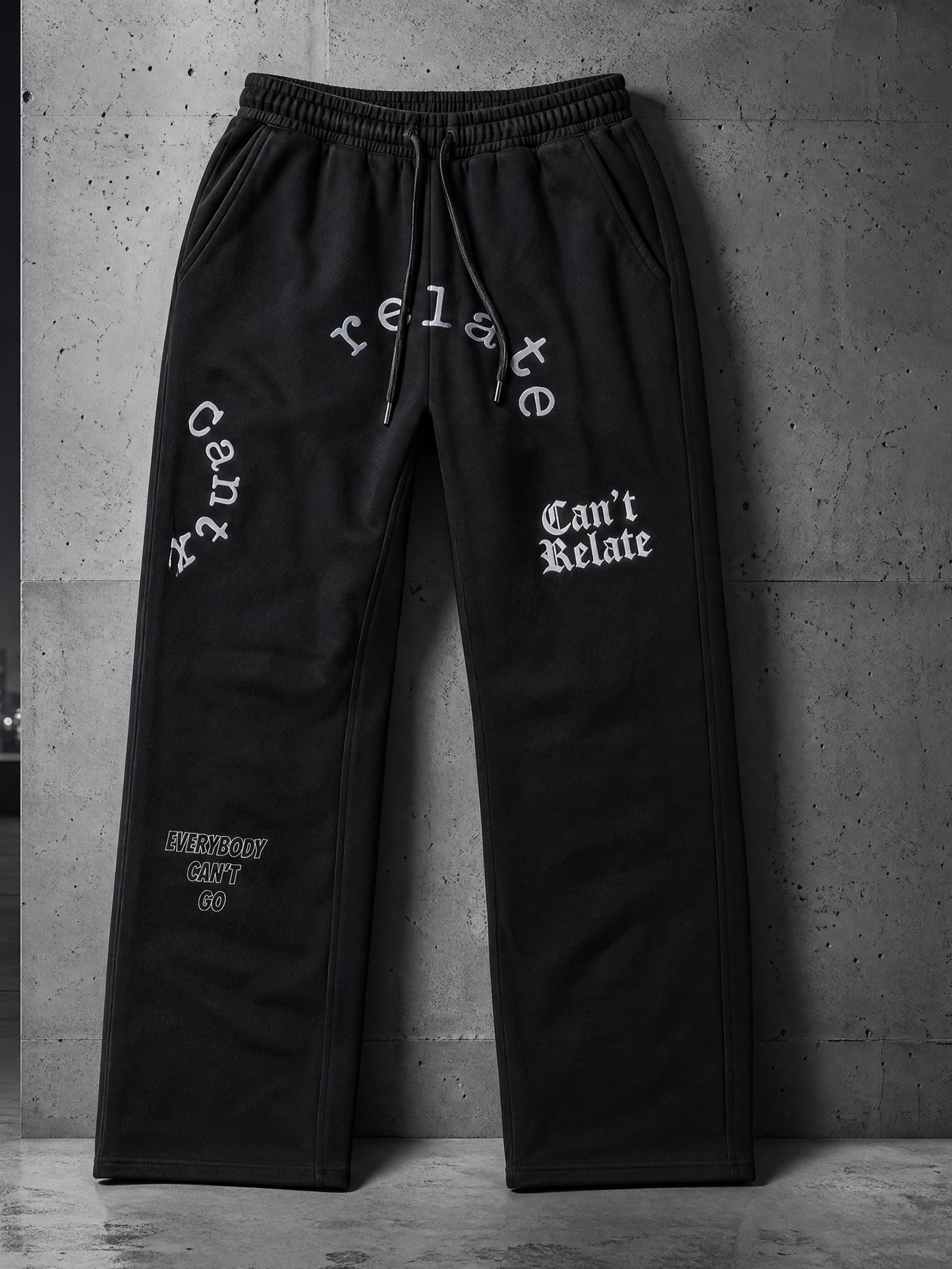 Noir reflective Sweatpants