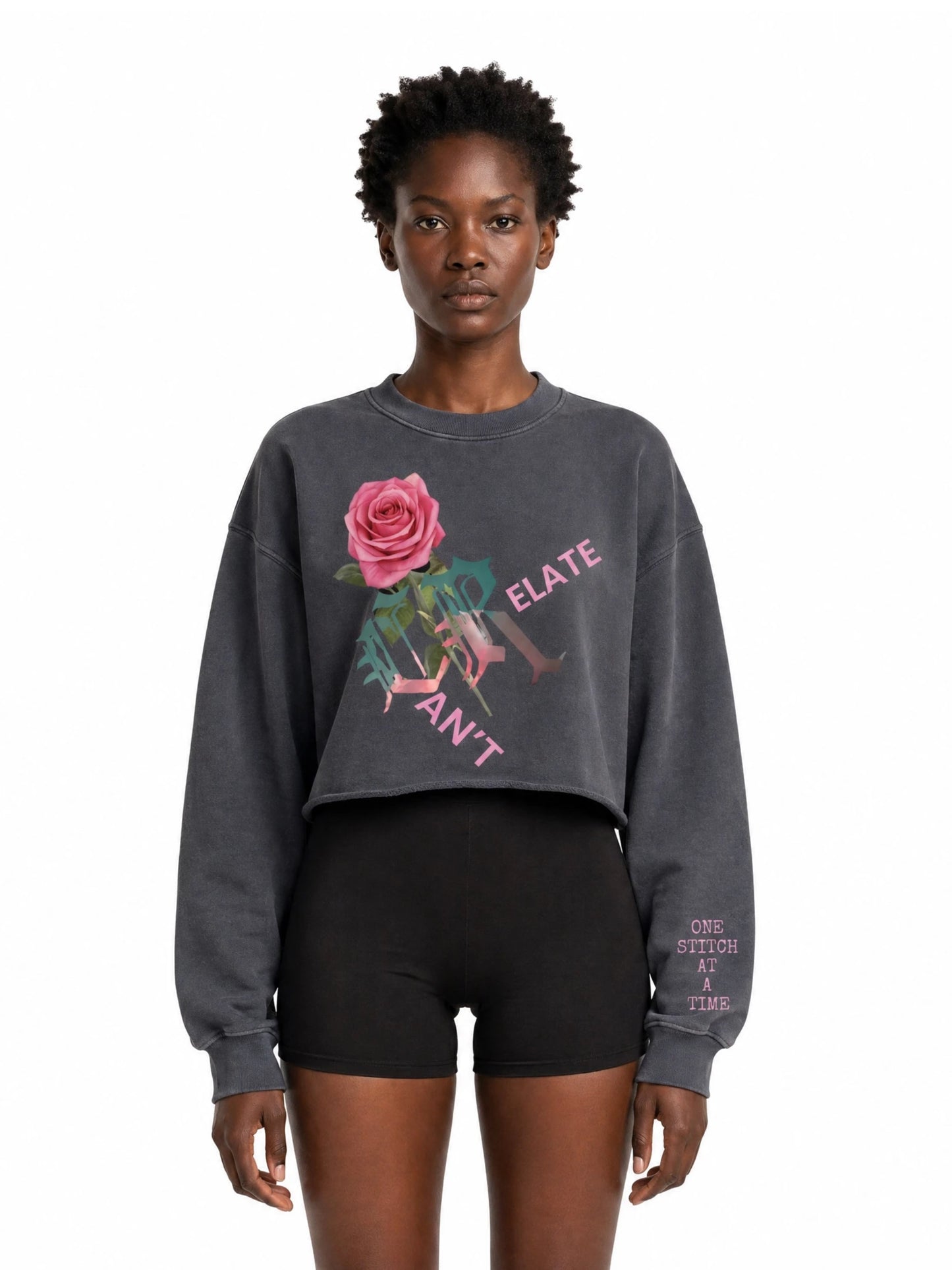 Bloom Code Cropped Crewneck