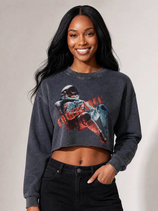 Galactic Cropped Crewneck
