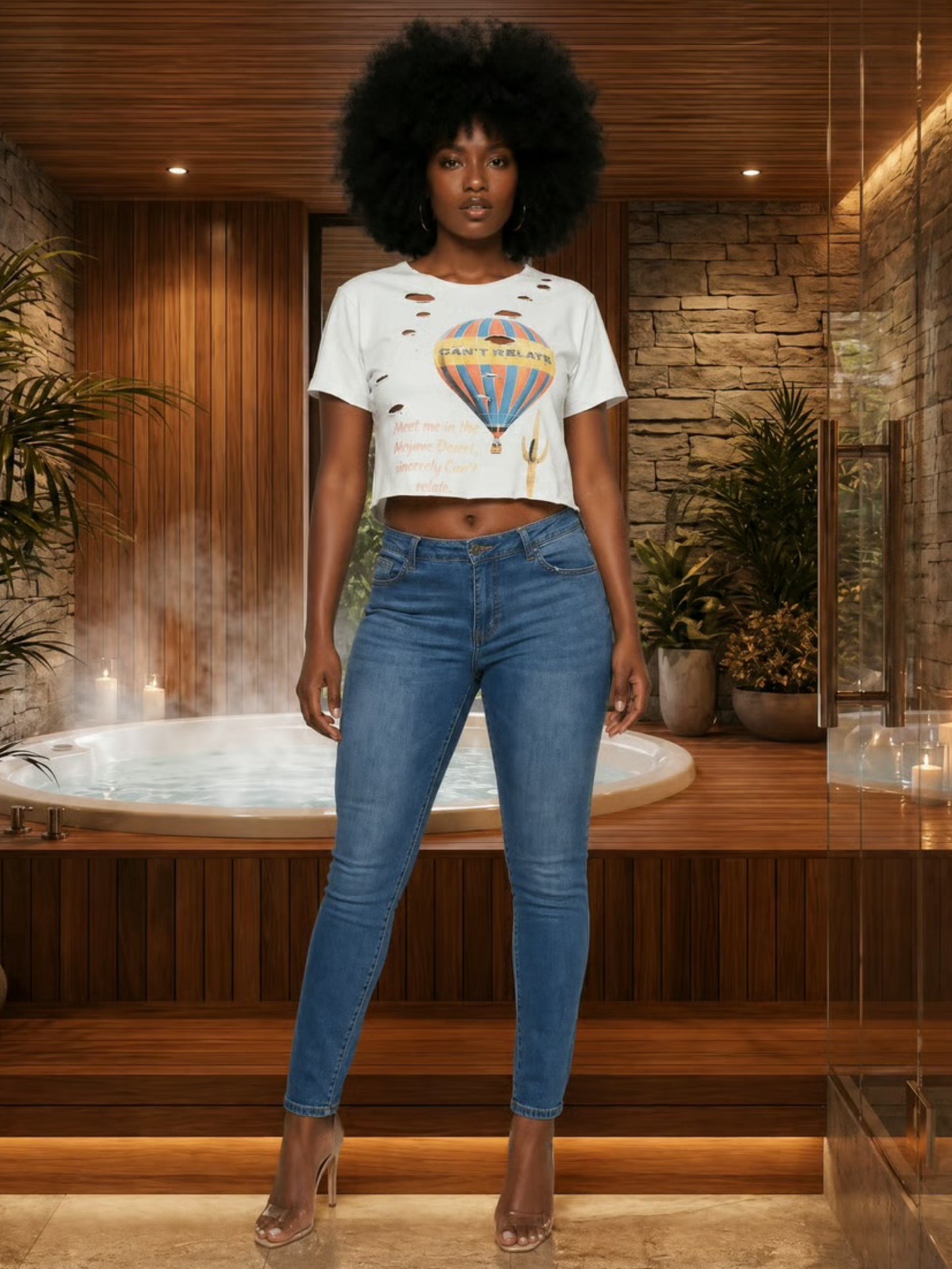 Ascend Studded Cropped Tee